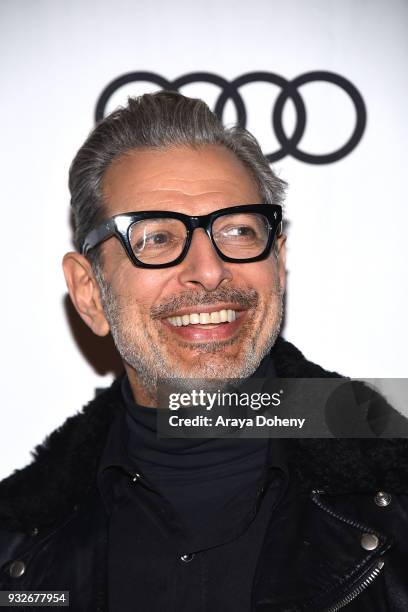 Jeff Goldblum attends Film Independent at LACMA hosts special screening of "Isle Of Dogs" at Bing Theater At LACMA on March 15, 2018 in Los Angeles,...