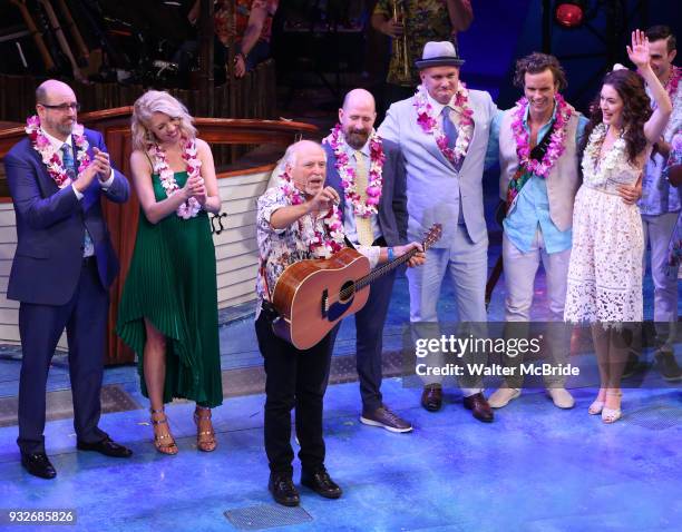 Christopher Ashley, Kelly Devine, Jimmy Buffett, Greg Garcia, Mike O'Malley, Paul Alexander Nolan and Alison Luff during the the Broadway opening...