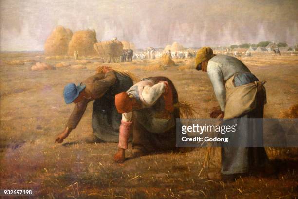 Orsay Museum. Jean-Francois Millet. The Gleaners. Oil on canvas. 1857. France. Paris. France.