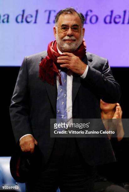 Director Francis Ford Coppola attends 'The Truffle Of The Year' award ceremony at the Teatro Sociale G. Busca on November 20, 2009 in Alba, Italy.