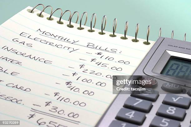 las facturas - evento mensual fotografías e imágenes de stock