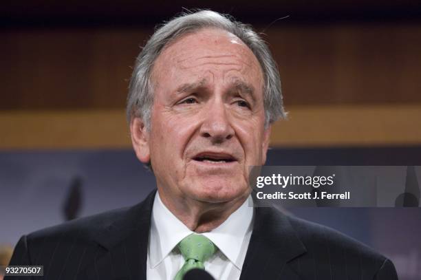 Senate Health, Education, Labor and Pensions Chairman Tom Harkin, D-Iowa, during a news conference after the release of the Senate leadership's...