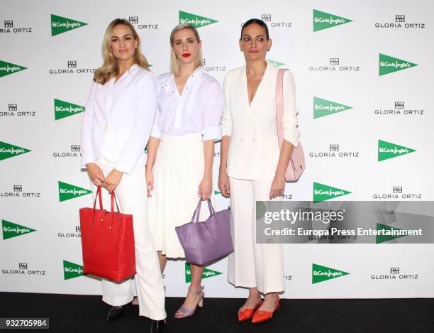 Carmen Jorda, Lulu Figueroa and Laura Ponte present Gloria Ortiz spring-summer campaign on March 15, 2018 in Madrid, Spain.