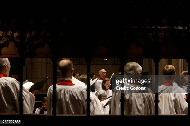 Ecumenical celebration in Holy Trinity American cathedral, Paris. France. France.