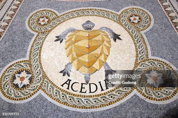 Notre Dame de Fourviere Basilica. Mosaic. Capital sin of sloth. Acedia. Lyon. France.