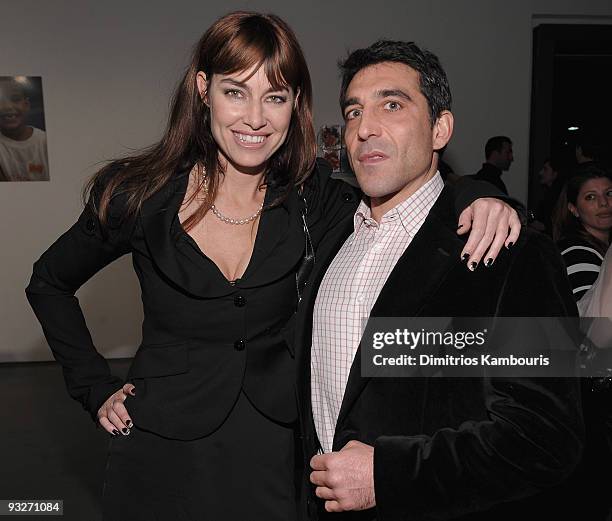 Caron Bernstein and guest attend The Lunchbox Auction Presented By Gourmet Benefitting Food Bank at Milk Studios on December 11, 2008 in New York City