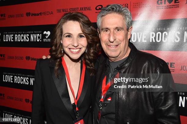 Katy Williamson and Richard Yulman attend the Love Rocks NYC Pre-Concert Cocktail at CESCA Restaurant on March 15, 2018 in New York City.