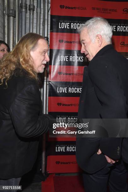 Warren Haynes and John McEnroe attend the 2nd Annual Love Rocks NYC concert benefitting God's Love We Deliver at the Beacon Theatre on March 15, 2018...