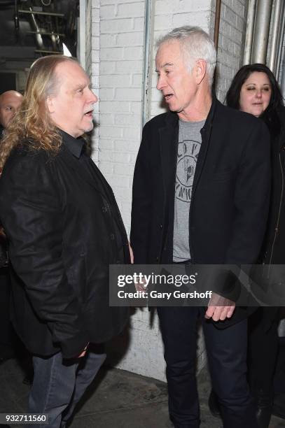 Warren Haynes and John McEnroe attend the 2nd Annual Love Rocks NYC concert benefitting God's Love We Deliver at the Beacon Theatre on March 15, 2018...