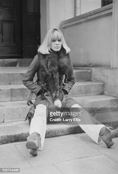 German-Italian actress, artist, and model Anita Pallenberg , UK, 24th October 1968.