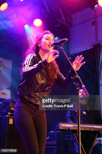 Amy Shark performs onstage at Pandora during SXSW at Stubb's Bar-B-Q on March 15, 2018 in Austin, Texas.