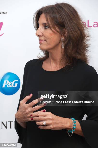 Actress Pastora Vega receives the Victoria award at Alma Club on March 15, 2018 in Madrid, Spain.