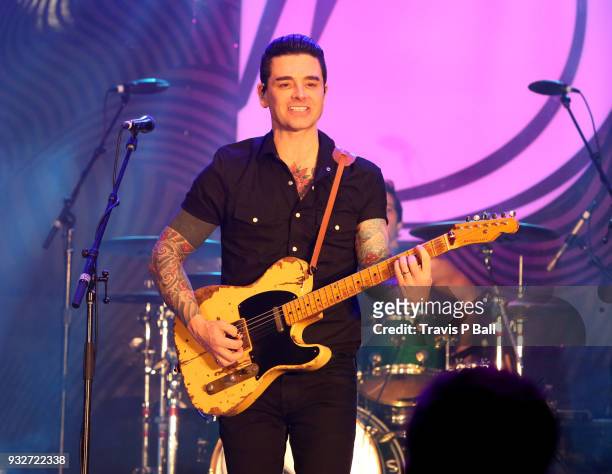 Chris Carrabba of Dashboard Confessional performs onstage at Pandora during SXSW at Stubb's Bar-B-Q on March 15, 2018 in Austin, Texas.