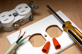Components needed to install an electrical socket yourself 