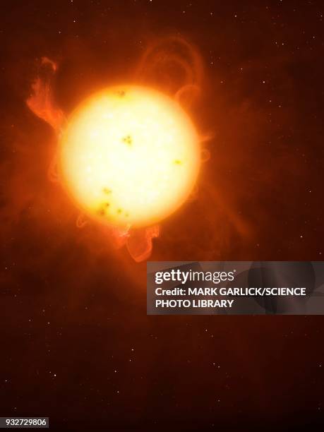 active sun, illustration - nuclear fusion 幅插畫檔、美工圖案、卡通及圖標