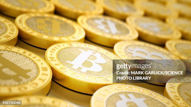 bitcoins, illustration - bitcoin stock illustrations