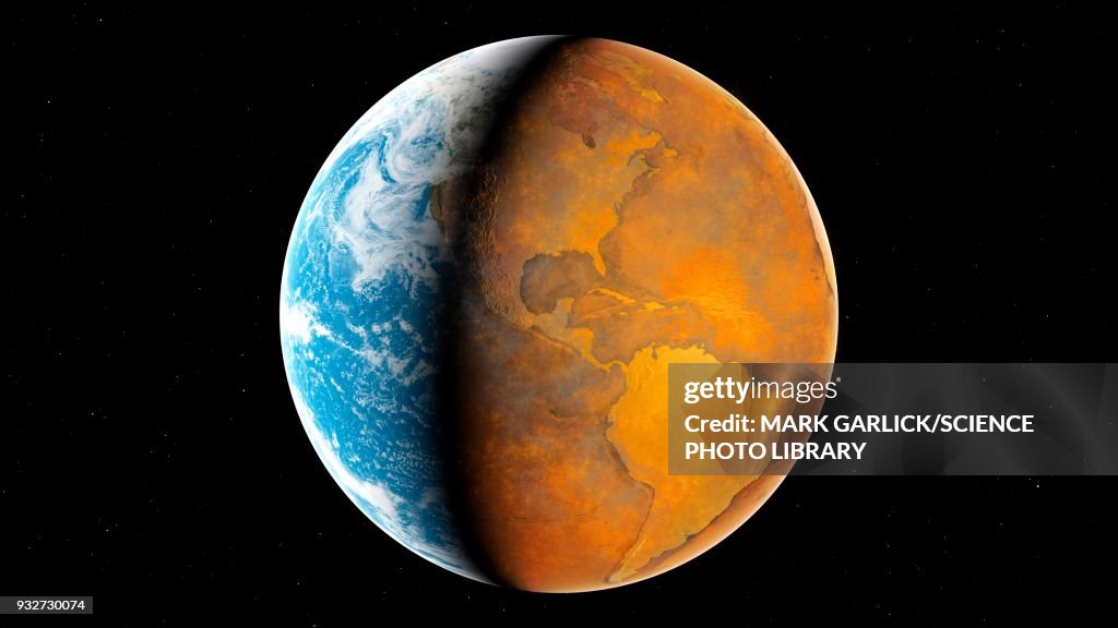 Global warming, conceptual illustration