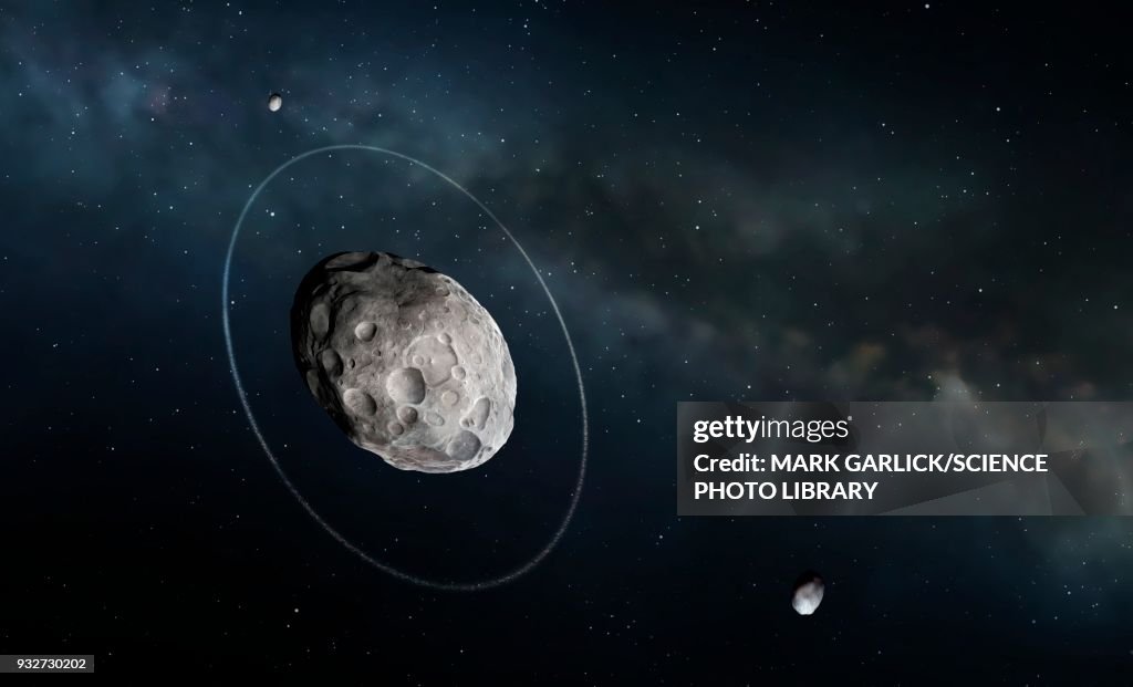 Haumea and moons, illustration