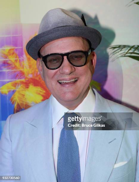 Mike O'Malley poses at the Opening Night of The Jimmy Buffett Musical "Escape To Margaritaville" on Broadway at The Marquis Theatre on March 15, 2018...