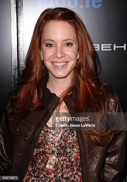 Actress Amy Davidson attends the Samsung Behold II premiere launch party at Boulevard3 on November 18, 2009 in Hollywood, California.