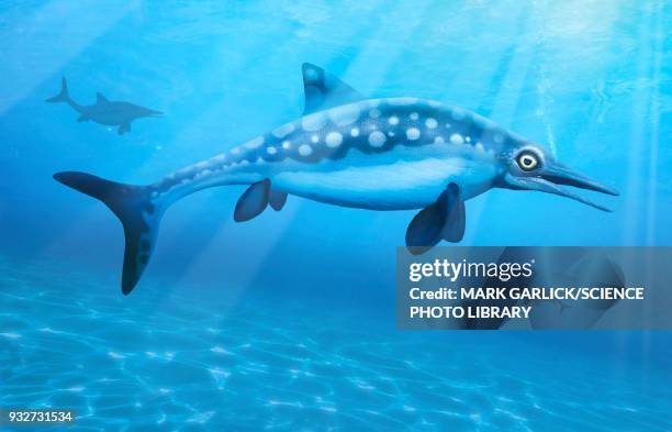 Ophthalmosaurus Illustration, Stock-Foto