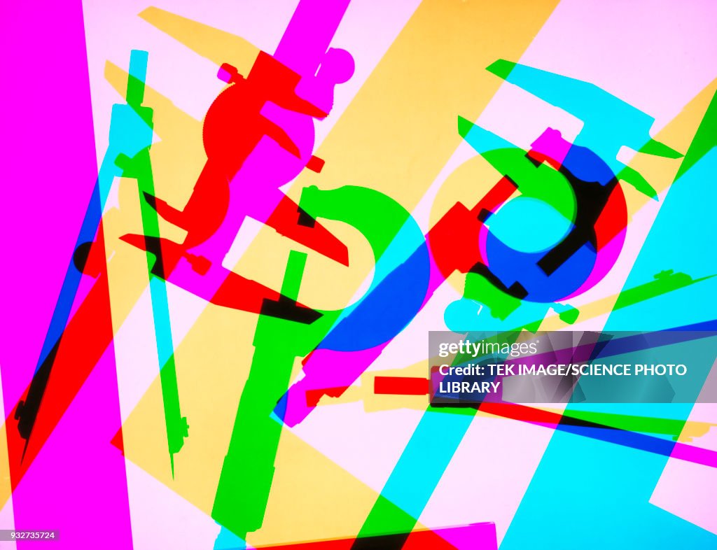 Measuring instruments, conceptual image