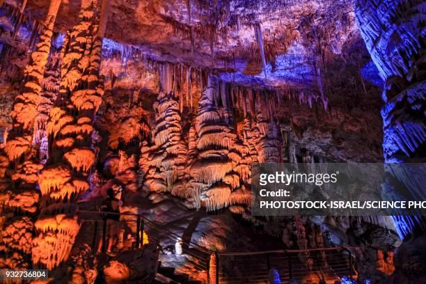 avshalom stalactite cave, beit shemesh, israel - judaean stock pictures, royalty-free photos & images