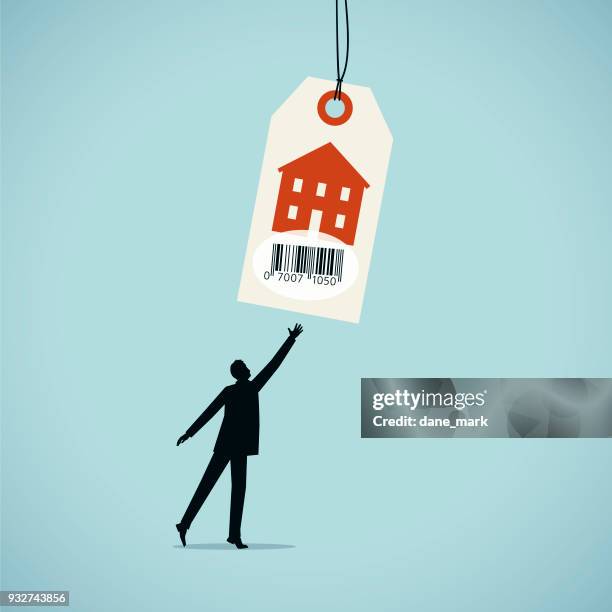 stockillustraties, clipart, cartoons en iconen met eigenschap prijzen illustratie - mortgage