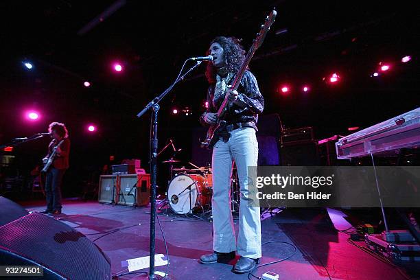 Singer Allister Izenberg and Bassist William Thomas Wesley II of Paper Zoo performs at Nokia Theatre on November 20, 2009 in New York City.