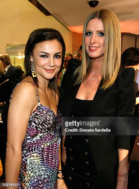 Actresses Samaire Armstrong and Nicky Hilton celebrate BVLGARI Cocktail Celebration with Christie's held at BVLGARI 90210 on November 20, 2009 in...