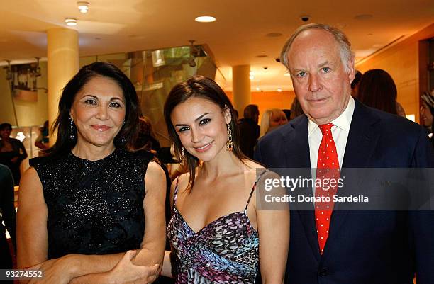 Beatrice Bulgari , actress Samaire Armstrong and Nicola Bulgari celebrate BVLGARI Cocktail Celebration with Christie's held at BVLGARI 90210 on...