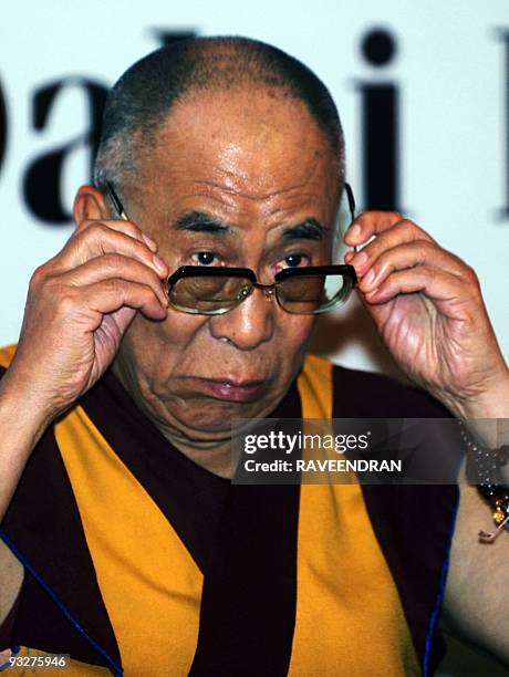 Tibetan exiled spiritual leader the Dalai Lama attends the inauguration ceremony of a new unit at Max Heart and Vascular Institute hospital in New...