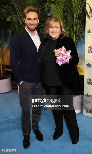 Levi Bradley and Brenda Vaccaro attends the Broadway Opening Night After Party for 'Escape To Margaritaville' at Pier Sixty on March 15, 2018 in New...