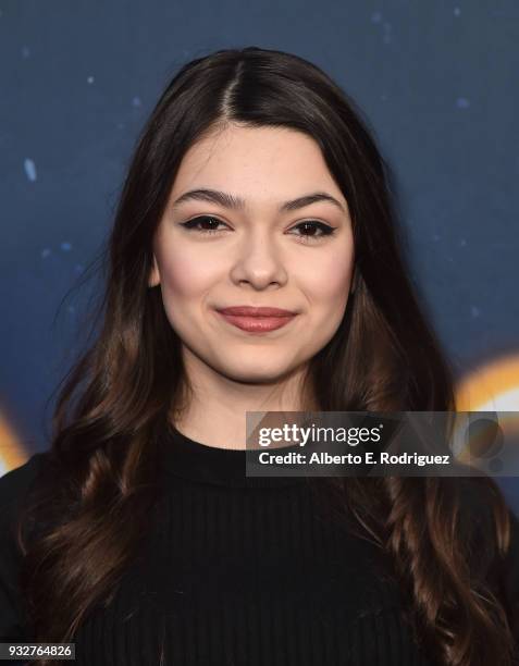 Nikki Hahn attends Global Road Entertainment's world premiere of 'Midnight Sun' at ArcLight Hollywood on March 15, 2018 in Hollywood, California.