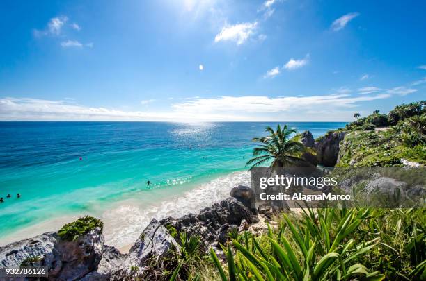 riviera maya e rovine di tulum 3 - yucatánhalvön bildbanksfoton och bilder