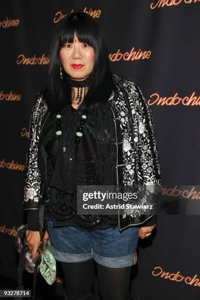 Fashion designer Anna Sui attends the Indochine 25th anniversary celebration at the Indochine store on November 20, 2009 in New York City.