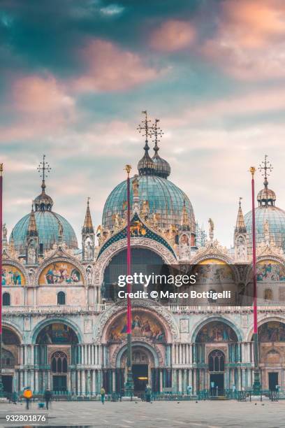 st mark's basilica, venice, italy. - saint mark stock pictures, royalty-free photos & images