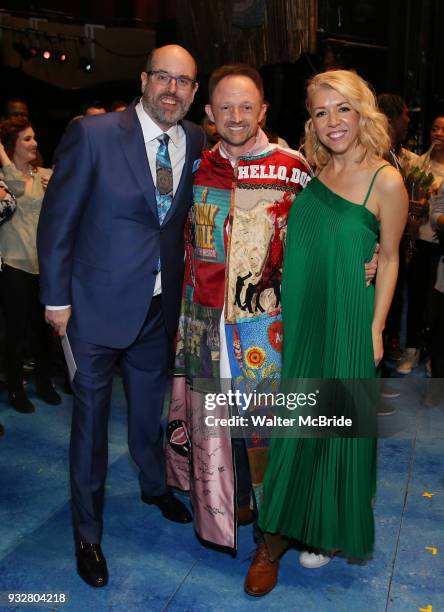 Christopher Ashley, Matt Allen and Kelly Devine during the Actors' Equity Gypsy Robe Ceremony honoring Matt Allen for "Escape To Margaritaville" at...