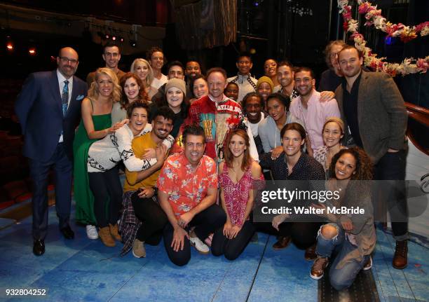 Matt Allen with Christopher Ashley, Kelly Devine and cast members during the Actors' Equity Gypsy Robe Ceremony honoring Matt Allen for "Escape To...