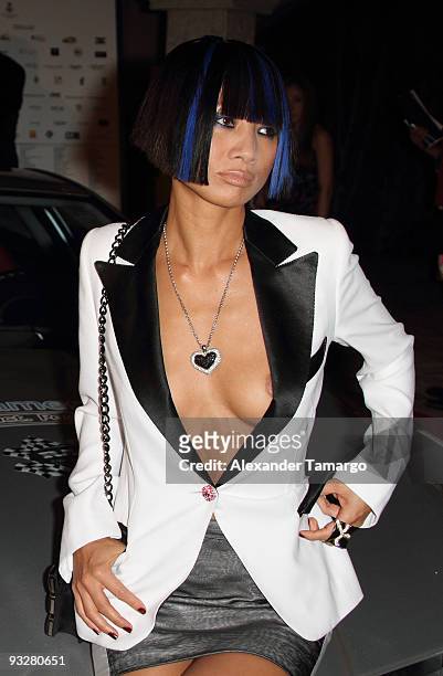 Bai Ling arrives at The Rally for Kids with Cancer Celebrity Draft Party on November 20, 2009 in Miami Beach, Florida.