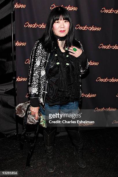 Designer Anna Sui attends the Indochine 25th anniversary celebration at the Indochine store on November 20, 2009 in New York City.