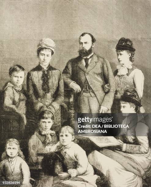 Prince Ernest, the late Grand Duchess , the Grand Duke Louis IV , Princess Elizabeth; the late Princess Mary, Princess Irene, Princess Alice,...