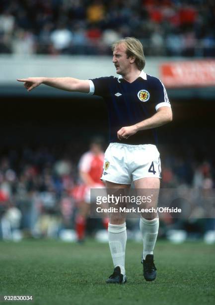 May 1981 Swansea - International Football _ Wales v Scotland - Kenny Burns of Scotland