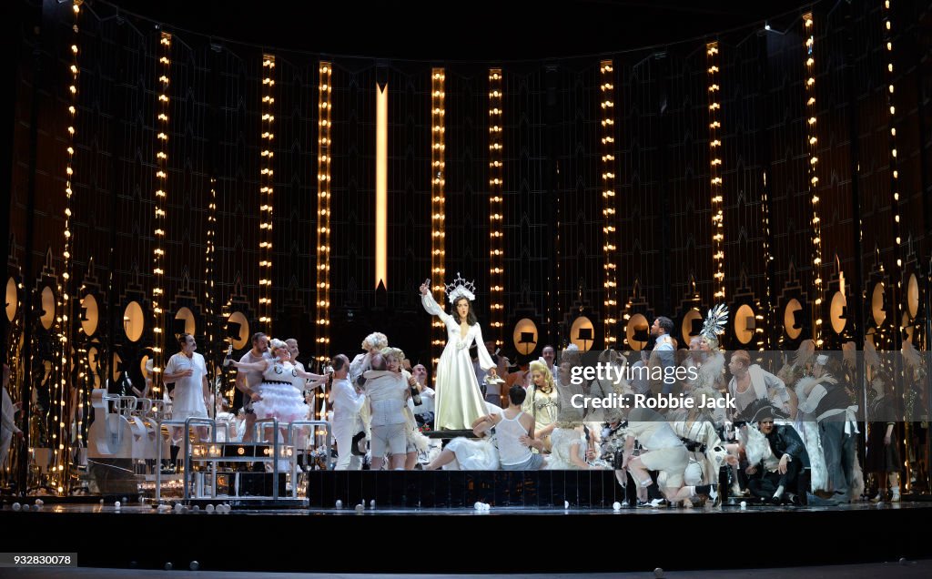 The English National Opera's Production Of Giuseppe Verdi's 'La Traviata'