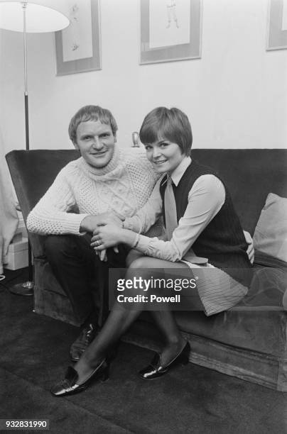 British actress Isla Blair with her fiance, British actor Julian Glover, UK, 26th September 1968.
