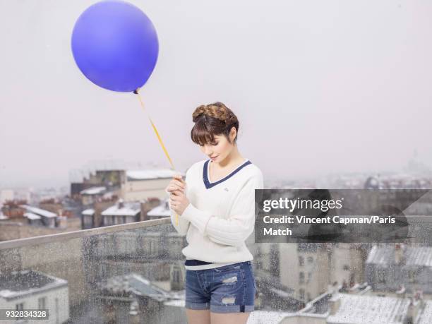 Actor Alix Benezech is photographed for Paris Match on February 6, 2018 in Paris, France.