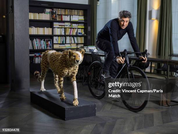 Entrepreneur Marc Simoncini is photographed for Paris Match on February 17, 2018 in Paris, France.