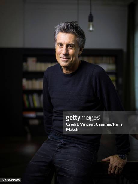 Entrepreneur Marc Simoncini is photographed for Paris Match on February 17, 2018 in Paris, France.