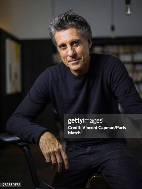 Entrepreneur Marc Simoncini is photographed for Paris Match on February 17, 2018 in Paris, France.