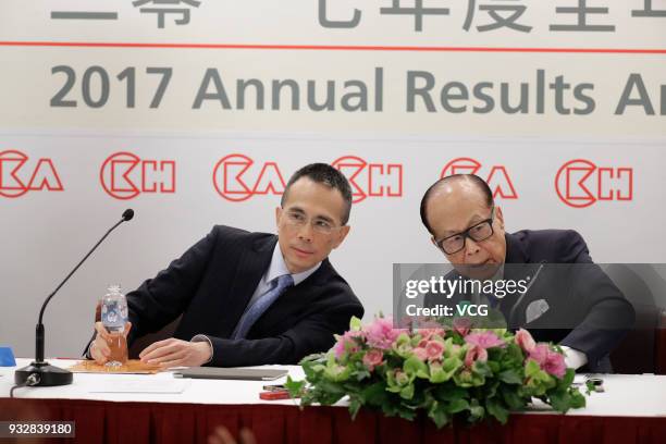 Victor Li Tzar-kuoi , deputy chairman and co-managing director of CK Hutchison Holdings Ltd., and Li Ka-shing, chairman of CK Hutchison Holdings Ltd....